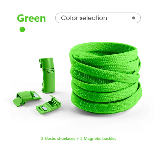 Colorful Magnetic Lock Shoelaces without ties Elastic Laces Sneakers