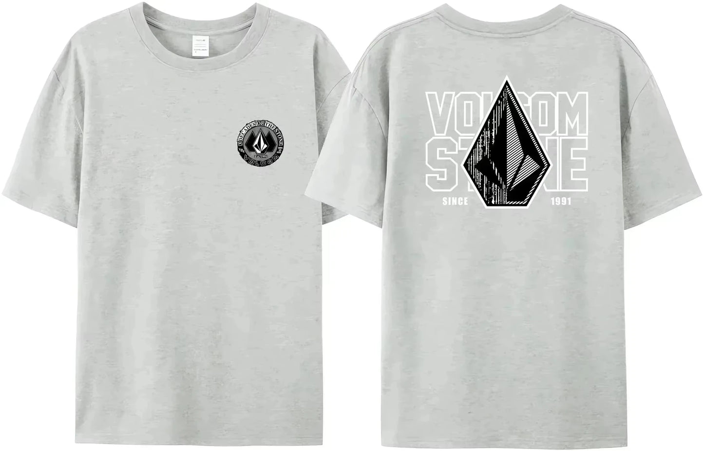 Volcom Obsidian Kid Boy Girls T-shirt Woman Man Clothes Cotton Short
