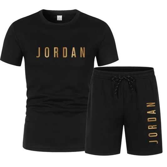 Summer Fashion Trendy Casual Sports Two Piece Set Youth Men's Short