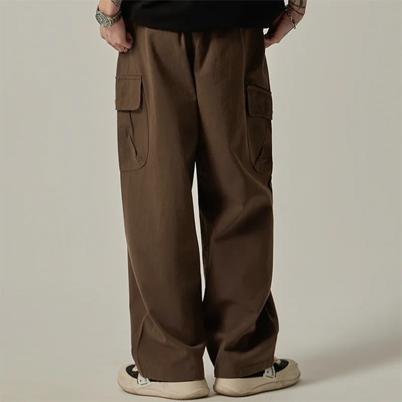 Men's Sweatpants 2025 Spring Autumn Vintage Japanese Wide Leg Straight