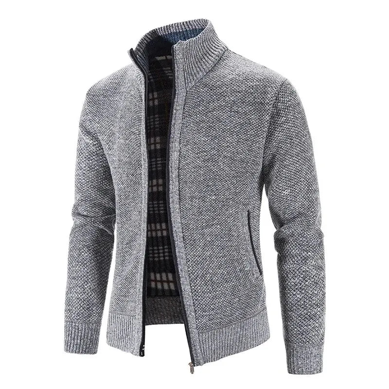 New Arrival Knitted Sweater Men Spring Autumn Casual Fleece Cardigan