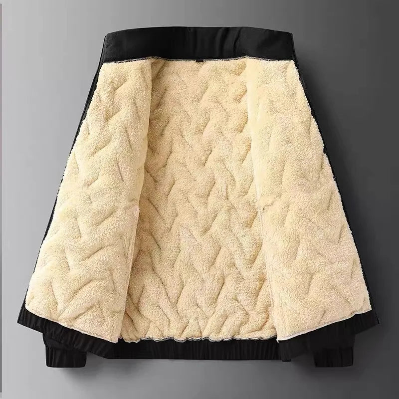 Winter Warm Suit Men's Two-piece Set Autumn and Winter Thickened