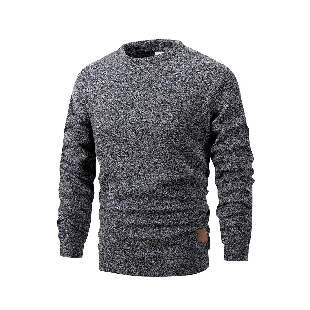 New Men's Sweater Spring Autumn Round Neck Long Sleeve Pullover Casual