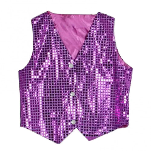 Children Shining Sequins Clothes Boys Students Christmas Stage