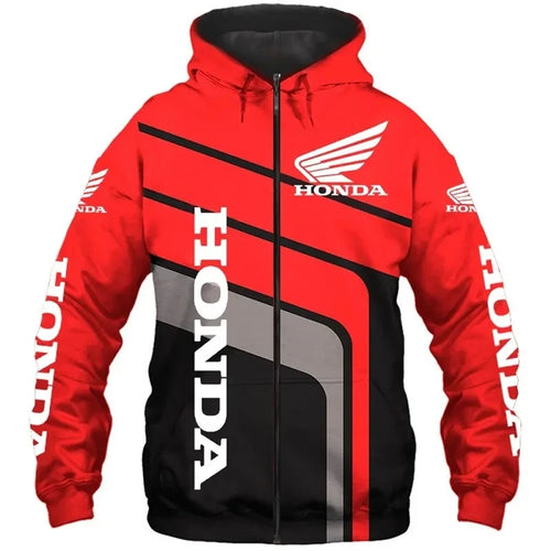 2026 New Fashionable Honda Logo Spring and Autumn Coat 3D Printed