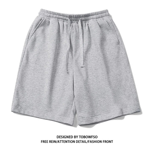 100% Cotton Simple High Street Shorts Men's and Women's Same Summer