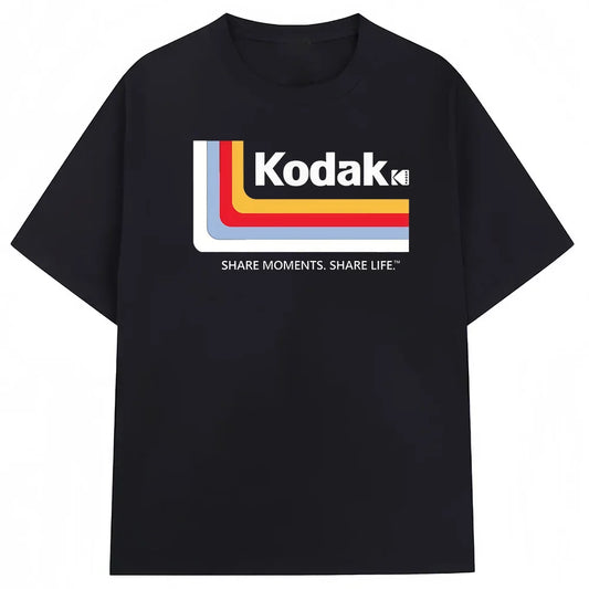 Kodak Summer Brand Fashion Color Print 100% Cotton Versatile Men's