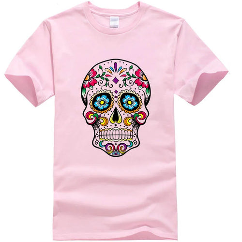 Men's T-shirt High Quality 100% Cotton Street Style Loose Cool Skull