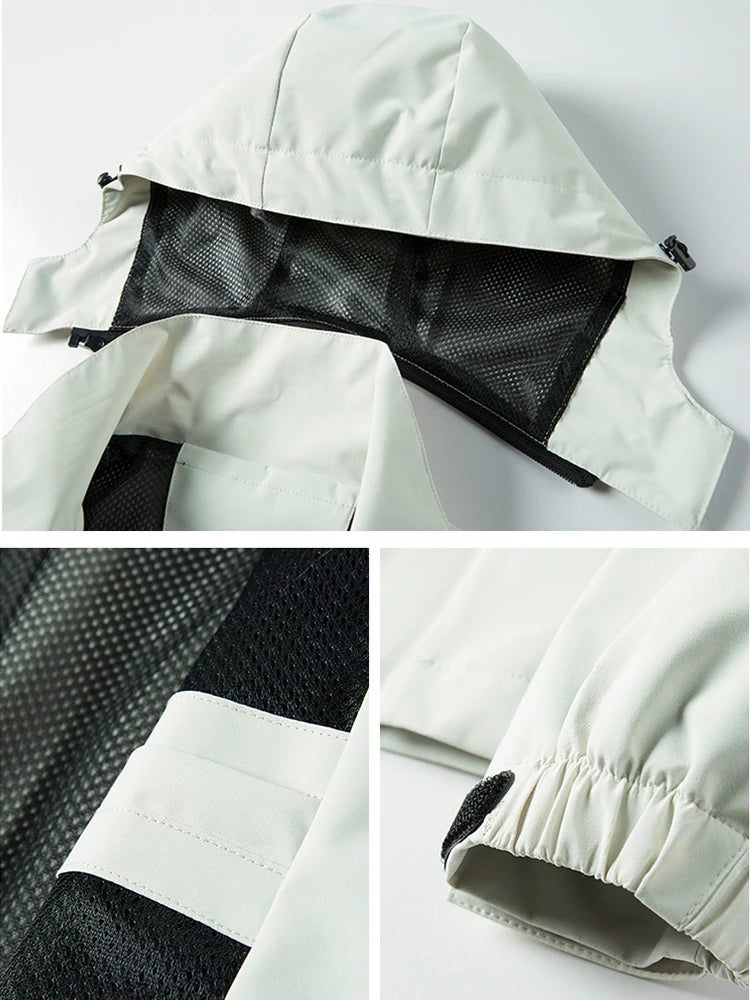 Spring Autumn Casual Jacket Men/Women Outdoor Waterproof and Windproof