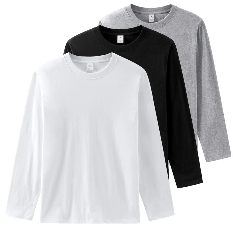 Cotton 100% Long-sleeved Men's T Shirt MRMT 2024 Brand New