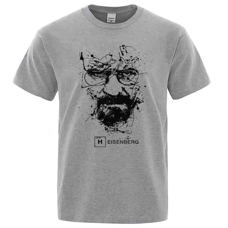 Men Fashion Casual Top Quality 100% Cotton Breaking Bad T Shirts Men
