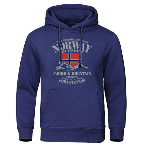 Norway FjordFashion High Quality Hoody Oversize Casual Mountain