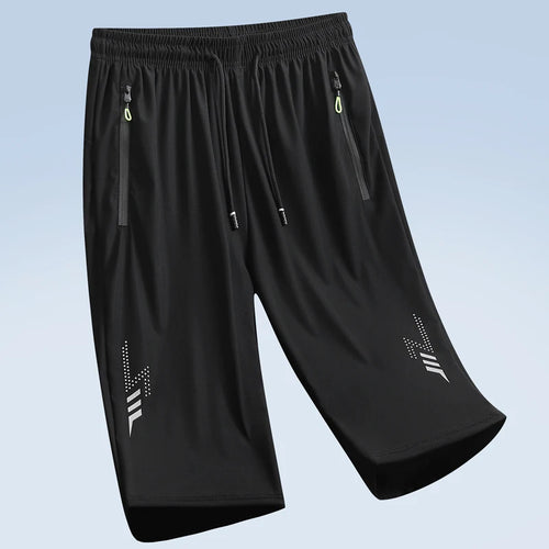 New Fashion Sports Shorts Men Elastic Waist Shorts Male Breathable