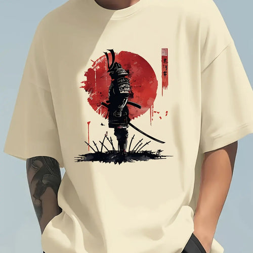 Men's Summer 100 Cotton Fashionable Casual Loose Japanese Samurai