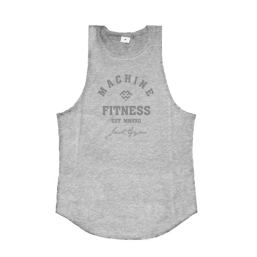 MACHINE FITNESS JUST GYM Bodybuilding Tank Top Mens Workout Vest