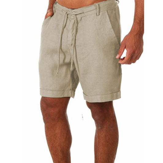 KB 2022 New Men's Cotton Linen shorts Pants Male Summer Breathable