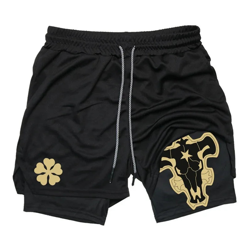 New Running Shorts Men Gym Sports Shorts 2 In 1 Quick Drying Workout