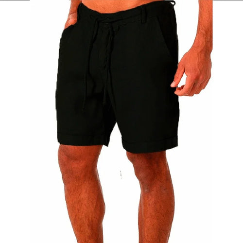 KB 2022 New Men's Cotton Linen shorts Pants Male Summer Breathable