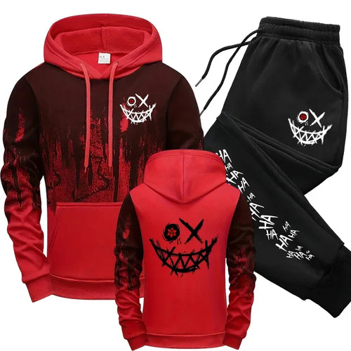 Men Single Piece Sweatshirts Sweatpants Versatile Men's Tracksuit