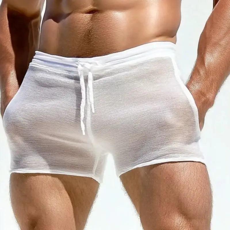Men's Sexy Lace-Up Shorts - Comfortable Home Leisure & Fitness Shorts