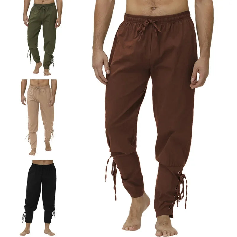 Pirate Pant Viking Costume for Men Renaissance Medieval Pants