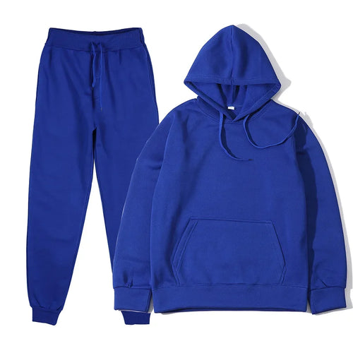 Men's Sports Suits Fashion Tracksuit Women Hoodies + Pants Two Pieces