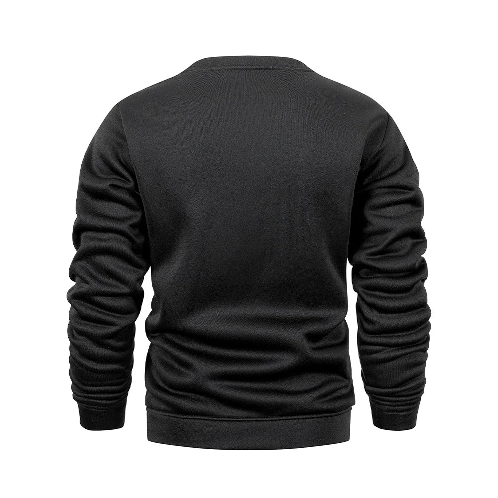 New Men's Sweater Spring Autumn Round Neck Long Sleeve Pullover Casual