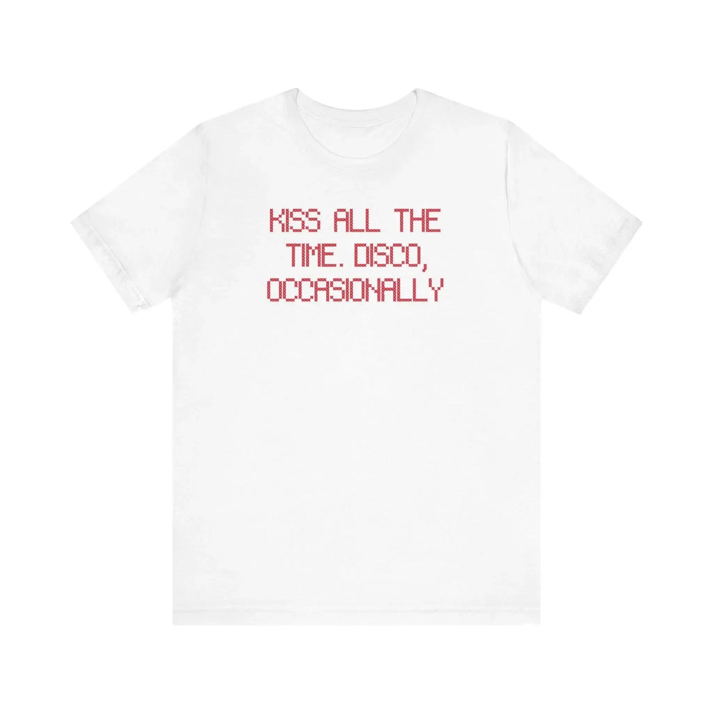 New Album Kiss All The Time. Disco Occasionally Print Cotton Shirt