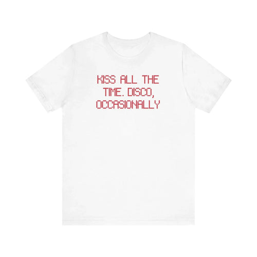 New Album Kiss All The Time. Disco Occasionally Print Cotton Shirt