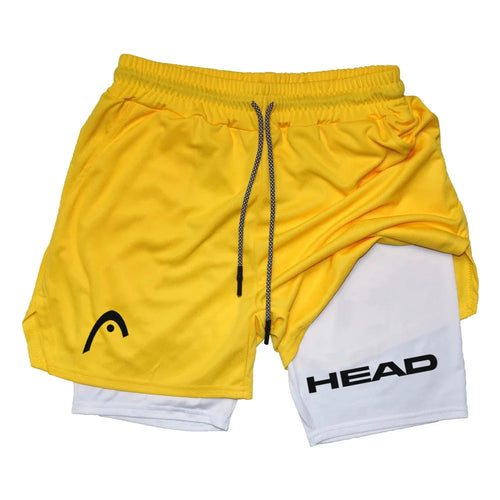 Anime Berserk Head Running Shorts Men Fitness Gym Training 2 in 1