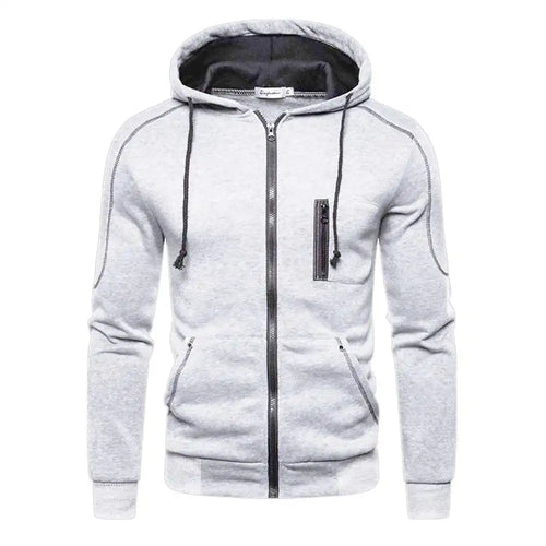 Men's Hoodie Black White Army Green Red Hooded Color Block Fleece Cool