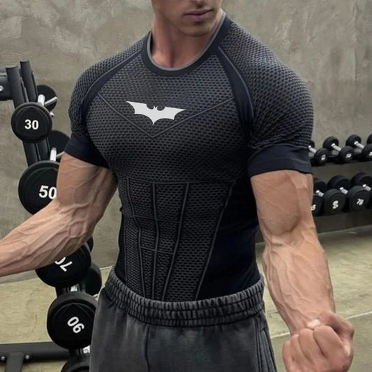 2026 New Men's Compression Quick Dry Skinny Fit Short Sleeve Athletic