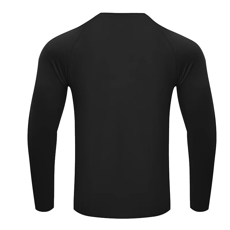 Long Sleeve T Shirt Men Compression Sportswear Male Tshirt Elastic