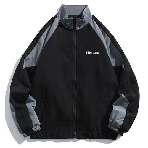 Reflective Striped Jacket Windbreaker Coat 2024 Men Hip Hop Streetwear