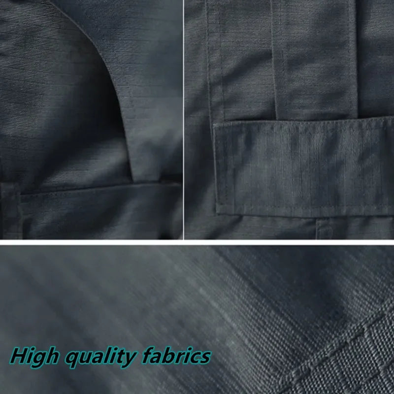 Men Cargo Pants Trousers Multi-pocket Waterproof Wear-resistant Casual