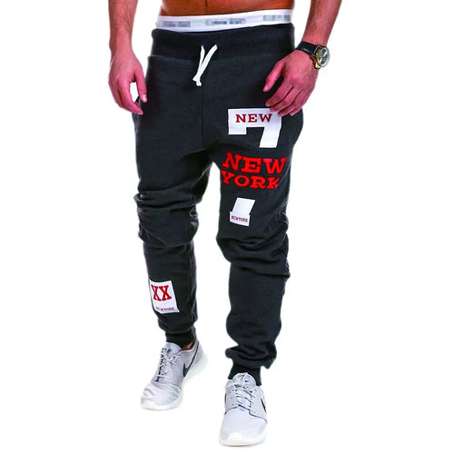 Men's Sweatpants Joggers Trousers Elastic Waist Letter Graphic Prints