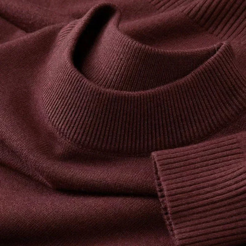 Autumn New Men's Casual Mock Turtleneck Sweater Long Sleeved Warm
