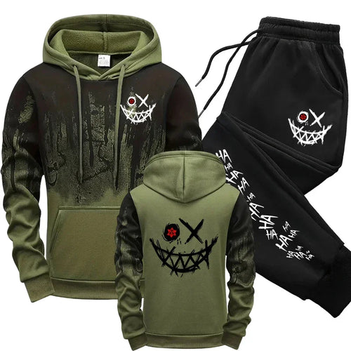 Men Single Piece Sweatshirts Sweatpants Versatile Men's Tracksuit