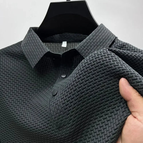Brand Clothes Summer New Men's Short Sleeve T-shirt Ice Silk Cool and