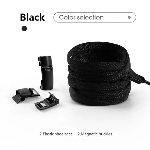 Magnetic Locking Shoelaces without ties Sneakers elastic laces