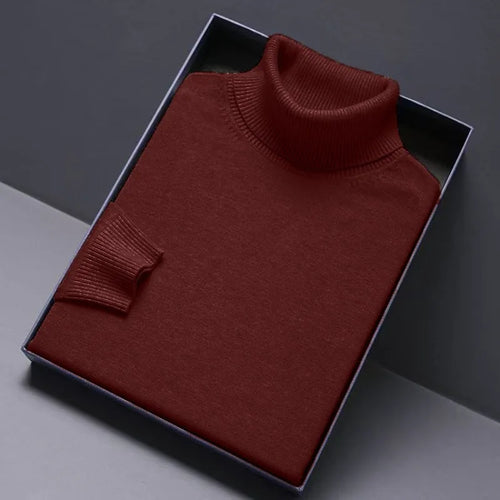 Animal Game Turtleneck Knitwear Luxury Men's Sweater Long Fit Pullover