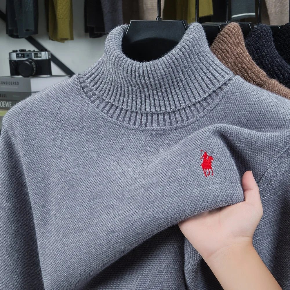 High end brand velvet sweater men's new fashion designer exquisite