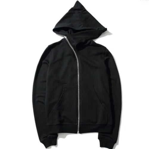 New Hoodies Men zipper Cardigan harajuku black sweatshirts hip hop