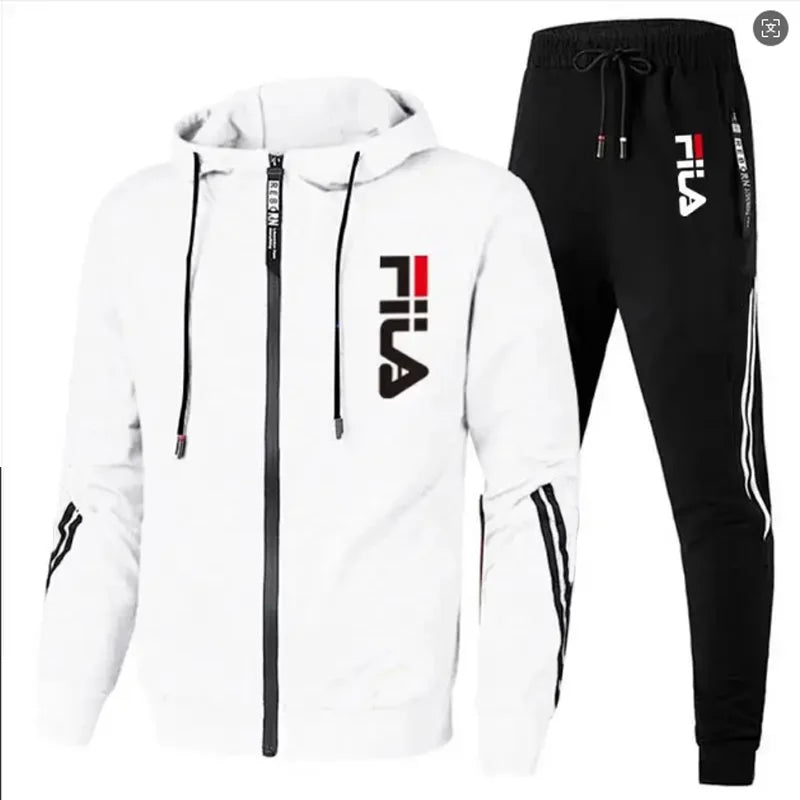 2026 Men's spring and Fall outdoor zipper jacket + sweatpants jogging