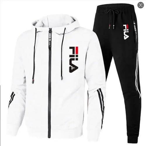 2026 Men's spring and Fall outdoor zipper jacket + sweatpants jogging