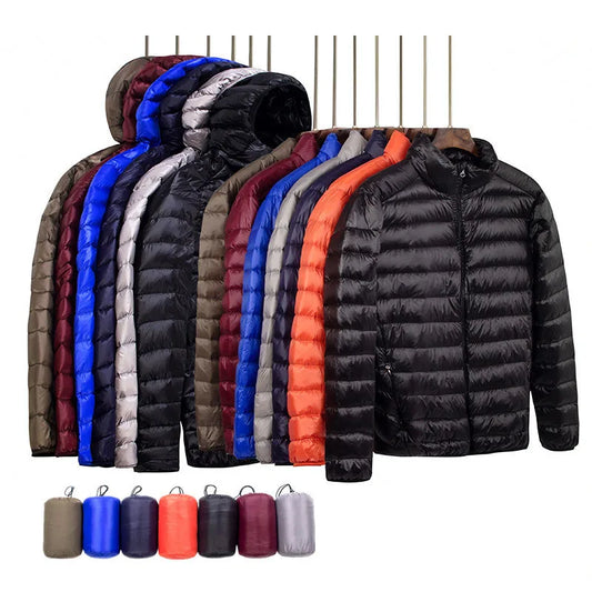 New Autumn And Winter Down Jacket Men's Fashion Hooded Super Light