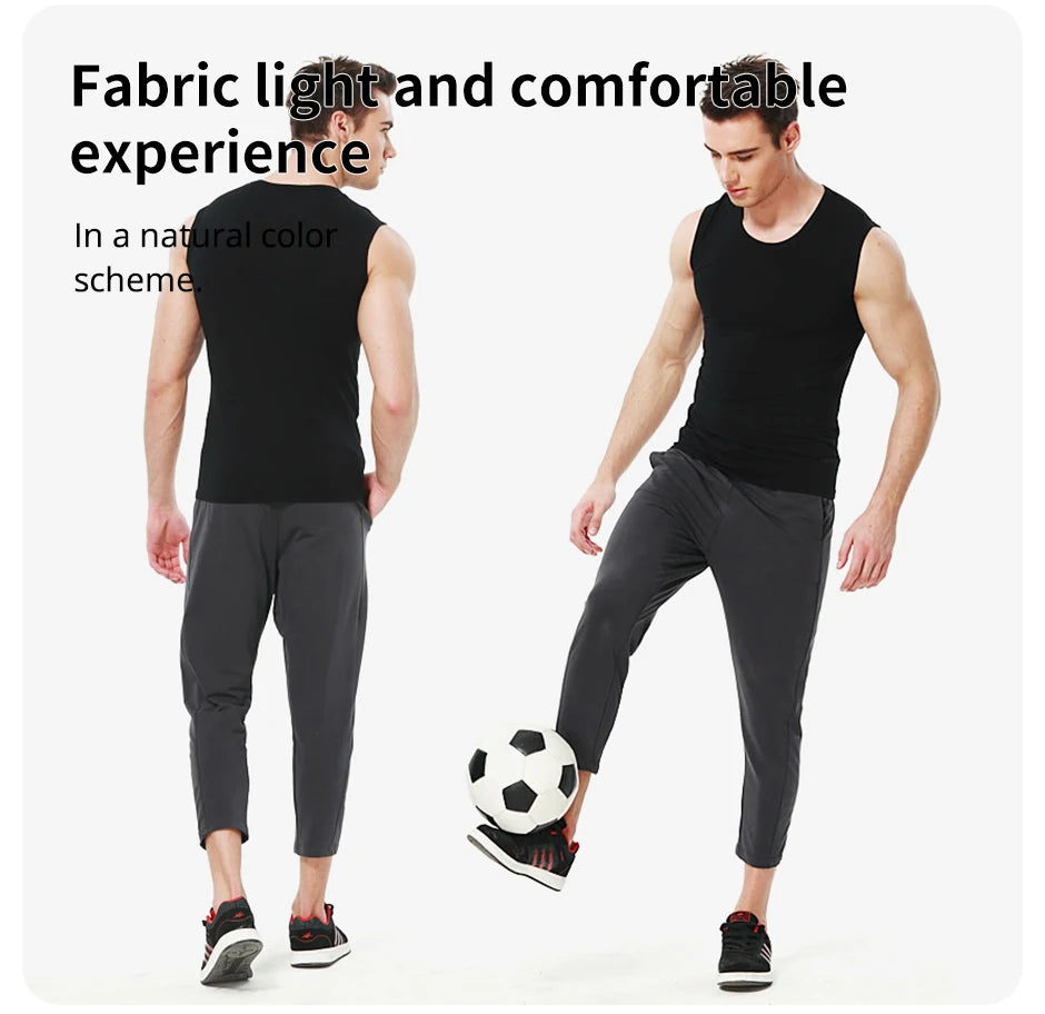 Four Seasons Slim Men's Pure Cotton Vest Simple Fashion Sports Vest