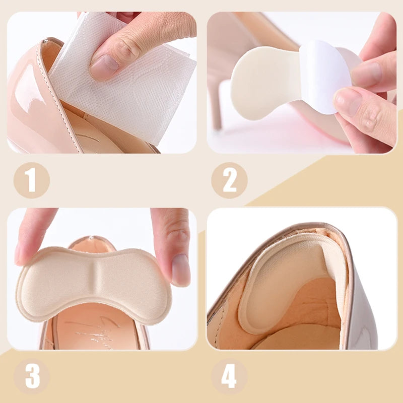 4 Pairs/8 Pairs Heel Insoles Pads Patch Pain Relief Anti-wear Cushion