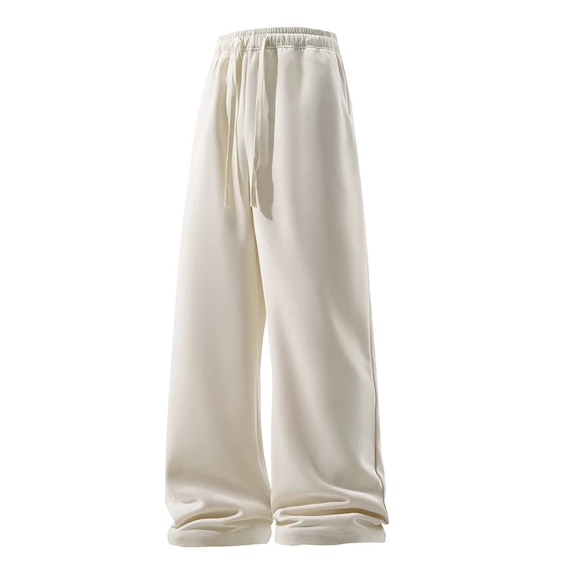 Wide Leg Pant Fashion Causal Breathable Men Sweatpant Male Autumn