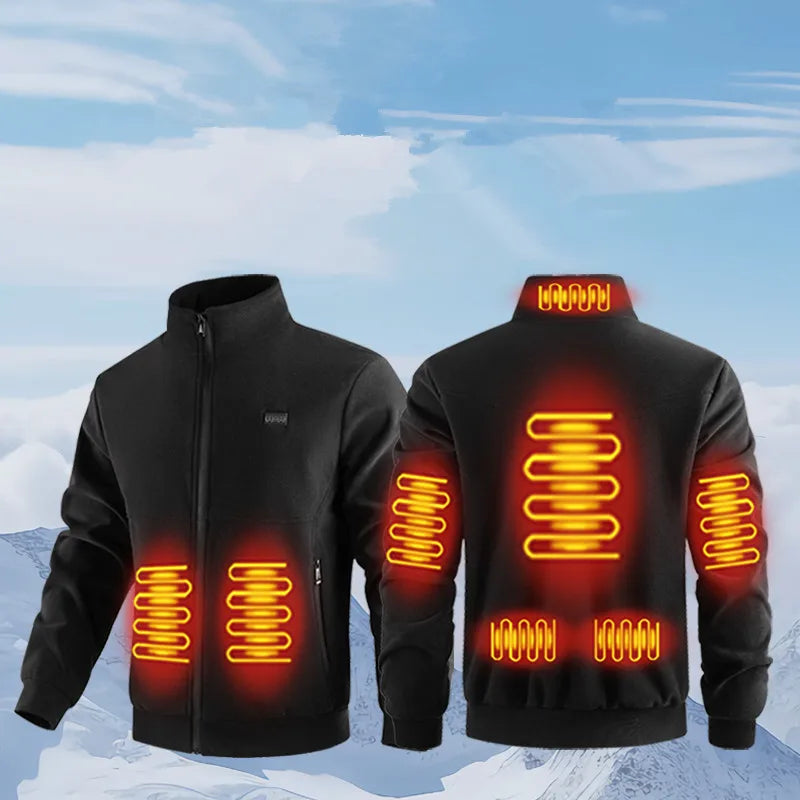 New Winter Fashion Versatile Polar Fleece Thick Heating Warm Jacket